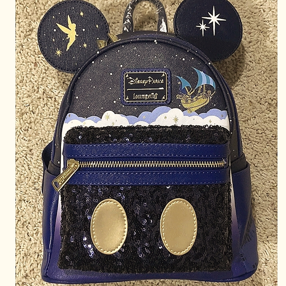 NWT Loungefly Disney Parks Mickey Mouse The Main Attraction Mini Backpack.